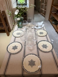 Image 1 of Service assiettes Jules vieillard Bordeaux en terre de fer - Art de la table 