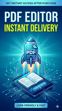 PDF Editor Instant Delivery