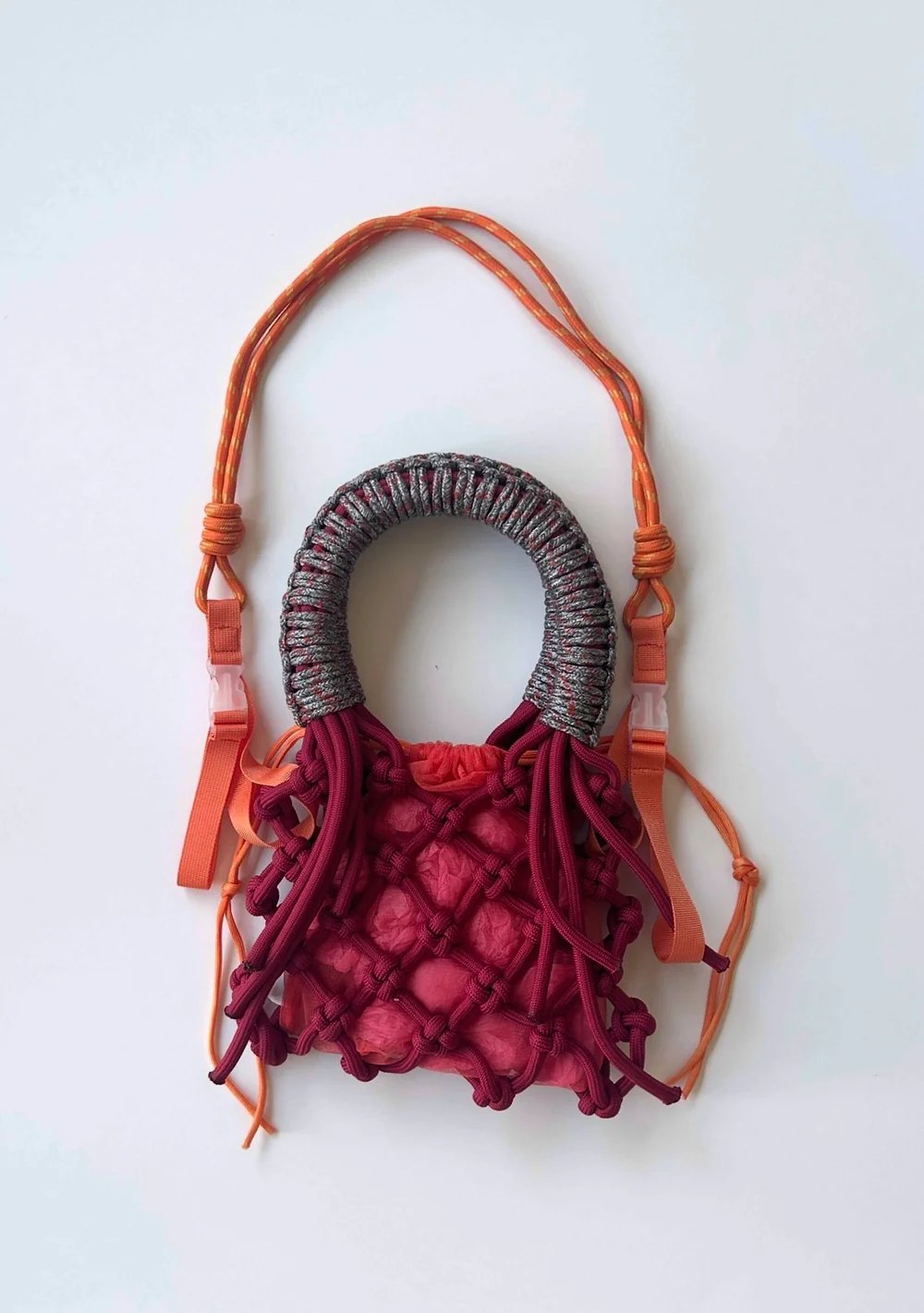Image of Available via stockist - SUNSHINE BAG - Red/Grey