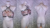 Image 5 of TREVES top (pearlescent brown and silver)