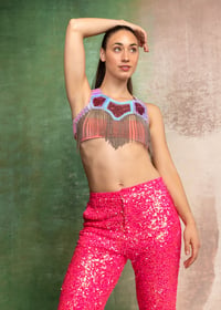 Image 4 of CADET top (opaque iridescent and pink mirror)