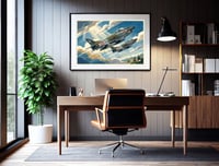 Image 5 of G91Y Stampa Fine Art in stile vintage 
