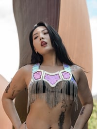 Image 2 of CADET top (opaque iridescent and pink mirror)