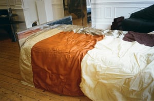 Image of Silk patchwork quilt