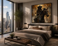 Image 3 of Midnight Cowboy – Black Western Art Digital Download