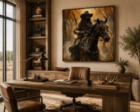Image 2 of Midnight Cowboy – Black Western Art Digital Download