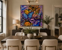 Image 3 of Butterfly Mind – Surreal Abstract Face Wall Art Digital Download