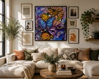 Image 5 of Butterfly Mind – Surreal Abstract Face Wall Art Digital Download