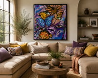 Image 2 of Butterfly Mind – Surreal Abstract Face Wall Art Digital Download