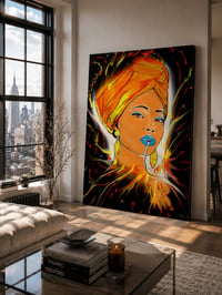 Image 1 of Fire Queen – Afrocentric Woman Portrait Digital Download