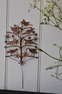 Image 1 of Birds and stars folk tree
