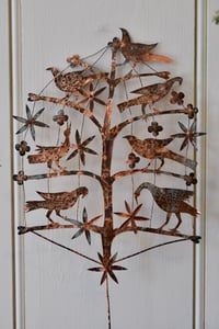 Image 2 of Birds and stars folk tree