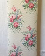 1990s Vintage Sanderson Wallpaper Roll - Pemberley Chintz Cottagecore Floral 80s - (Single Rolls) thumbnail 2