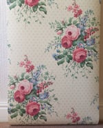 1990s Vintage Sanderson Wallpaper Roll - Pemberley Chintz Cottagecore Floral 80s - (Single Rolls) thumbnail 3