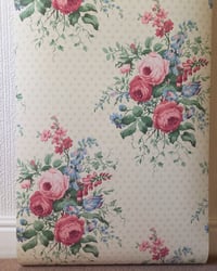 1990s Vintage Sanderson Wallpaper Roll - Pemberley Chintz Cottagecore Floral 80s - (Single Rolls) – detail view 3