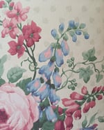 1990s Vintage Sanderson Wallpaper Roll - Pemberley Chintz Cottagecore Floral 80s - (Single Rolls) thumbnail 6