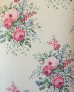 1990s Vintage Sanderson Wallpaper Roll - Pemberley Chintz Cottagecore Floral 80s - (Single Rolls) thumbnail 1
