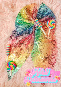 Rainbow lollipops