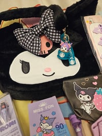 Image 1 of Kuromi Fluffy Shoulder Bag Bundle 