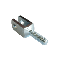 Image 2 of Clevis Fork Joint male, with threaded stud- Rod End