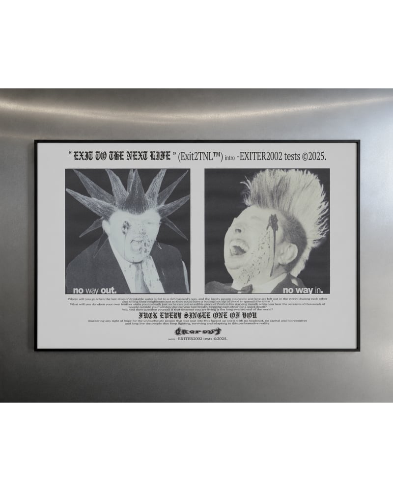 Image of " FXCK XVXRYXNX " A2 print . 