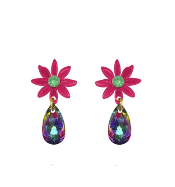 Image of Copy of Pendientes Mini Dalia Naranja 