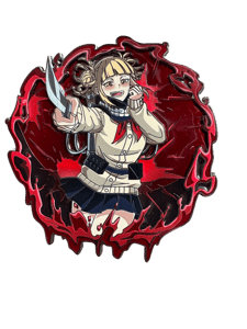 Wicked Waifu Villain Bloody Border Enamel Pin