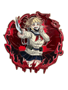 Wicked Waifu Villain Bloody Border Enamel Pin