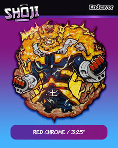 Flaming Hero Enamel Pin