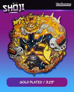 Flaming Hero Enamel Pin