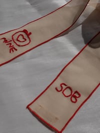 Image 3 of Mine embroidered hair ribbon