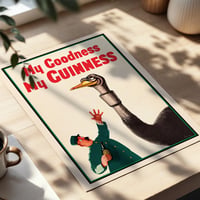 Image 6 of Guinness Ostrich Poster – Vintage Beer Advertisement Print (1939) – Retro Pub Wall Art