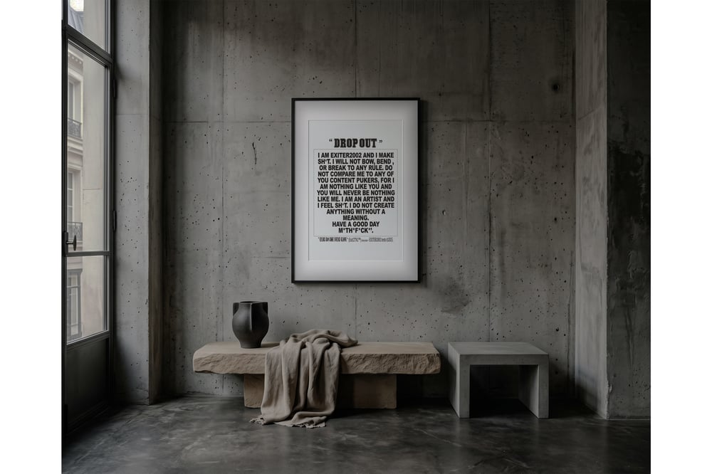 Image of " RXMXNDXR " A2 print .