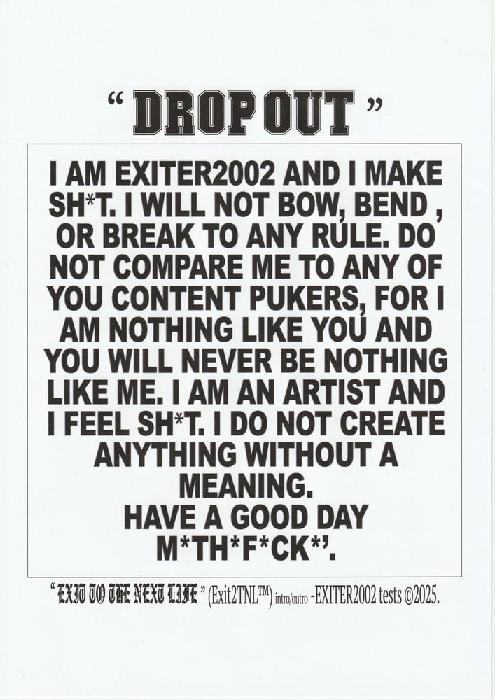 Image of " RXMXNDXR " A2 print .