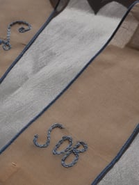 Image 5 of Baby blue embroidered hair ribbon