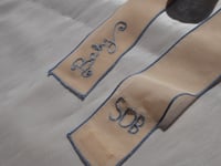 Image 4 of Baby blue embroidered hair ribbon