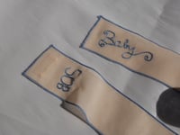 Image 2 of Baby blue embroidered hair ribbon