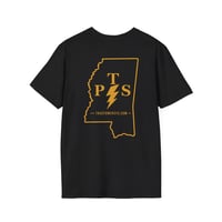 Image 2 of PTS Lightning Logo T-Shirt | Mississippi State Outline