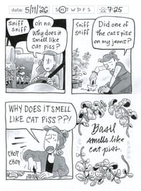 NEW!! Daily Comic 5/11: 🎵 Basil Smells Like Cat Piss 🎵