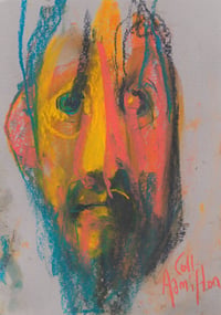 Image 2 of Shine- Sketchbook Drawing in Soft Pastels on Paper 