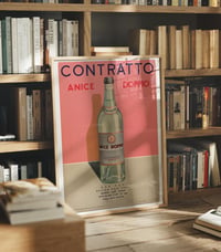 Image 2 of Contratto Anice Doppio – Vintage Italian Liquor Poster