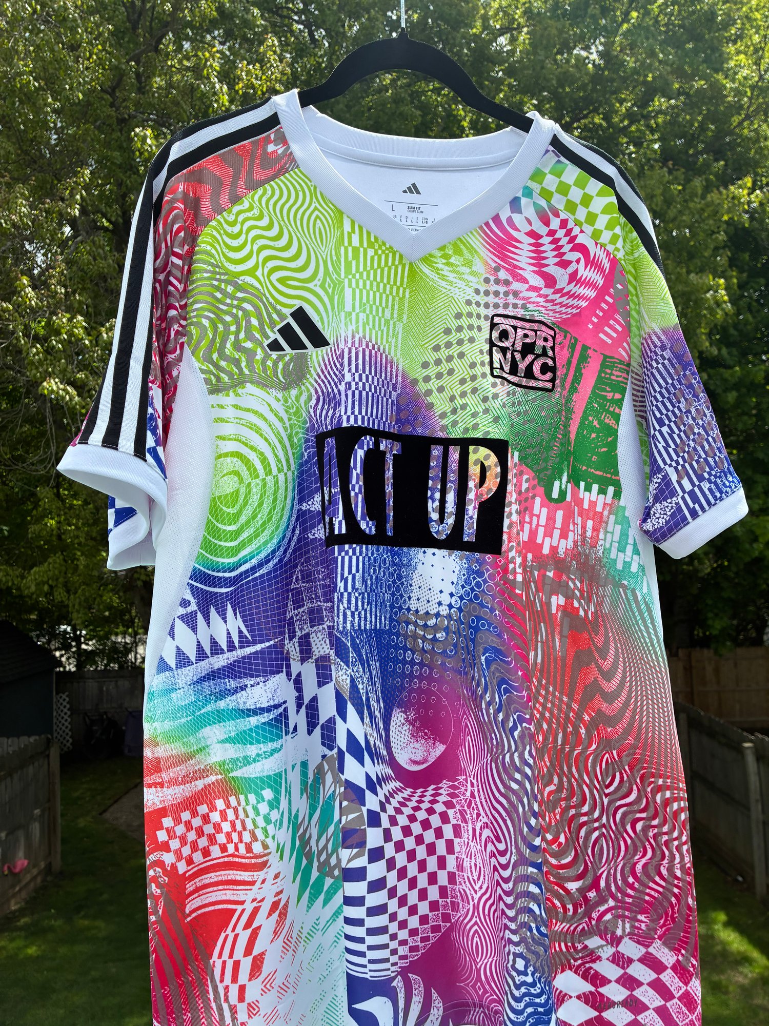Image of QPR NYC Act Up NY Pride Jersey