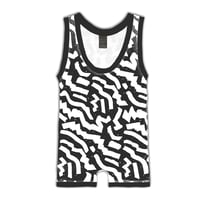 Image 1 of Spandex Singlet / Circuit Breaker B&W