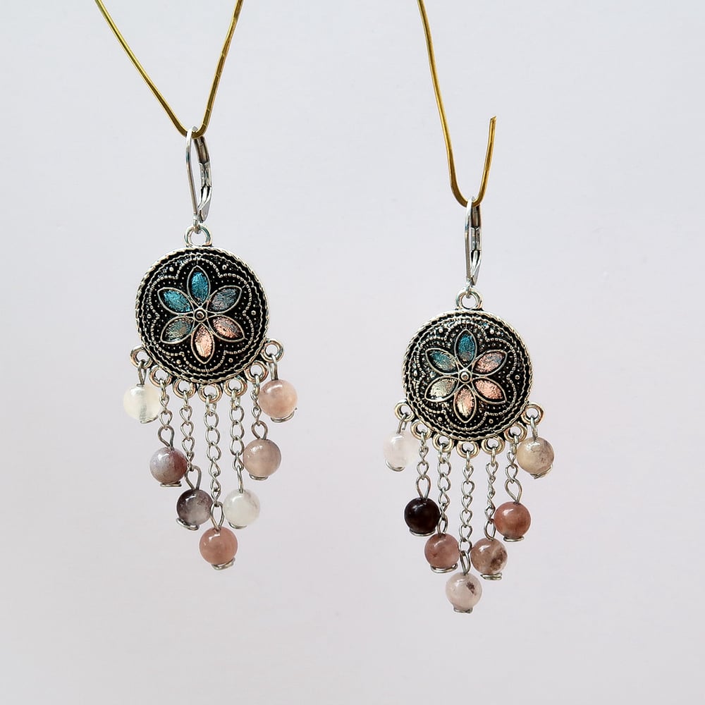 Image of Moonflower Cascade Earrings