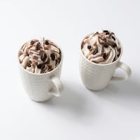 Image 2 of Χειροποίητο Κερί Σόγιας "Coffee Brew" σε Λευκή Κούπα