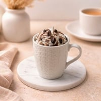 Image 3 of Χειροποίητο Κερί Σόγιας "Coffee Brew" σε Λευκή Κούπα