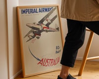 Image 2 of Imperial Airways – Australia in 10½ Days – Vintage Travel Poster
