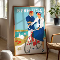 Image 1 of Bermuda – Vintage Art Deco Travel Poster by Adolph Treidler