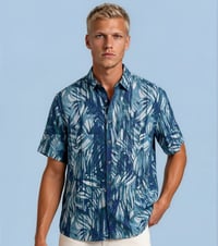 Camisa jungla azul ártico