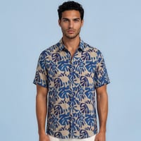 Image 1 of Camisa costilla de Adán azul
